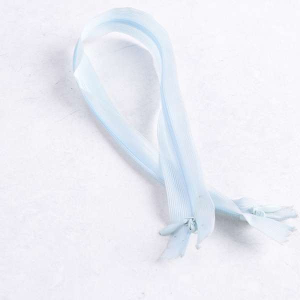 Молния спиральная М-40 2 бегунка нейлон голубая небесная