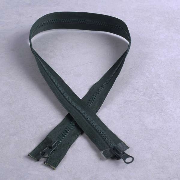 Молния спиральная М-70 2 бегунка черная