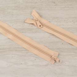 Молния спиральная М-100 разъемная 2 бегунка бежевая