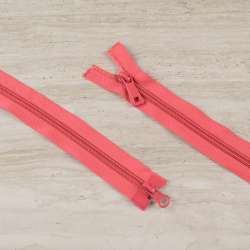 Молния спиральная М-100 разъемная 2 бегунка амарантовая