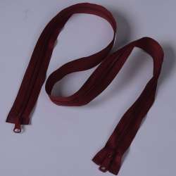 Молния спиральная М-100 Т-7 разъемная 2 бегунка вишневая