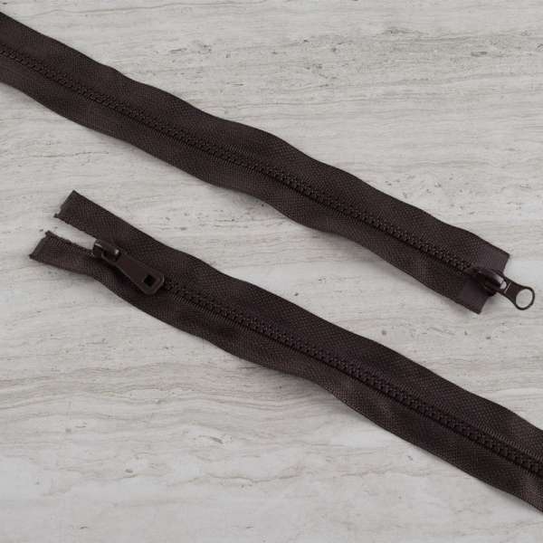 Молния тракторная М-100 Т-5 2 бегунка разъемная коричневая темная