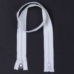 Молния тракторная М-90 Тип-10 разъемная 2 бегунка белая