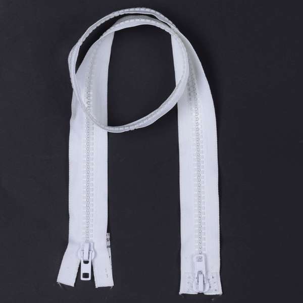 Молния тракторная М-90 Тип-10 разъемная 2 бегунка белая