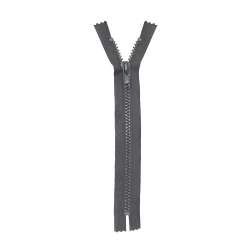 Молния тракторная М-20 Тип-5 неразъемная х/б серая темная