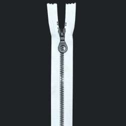 Молния тракторная М-20 Тип-6 неразъемная белая с темным звеном RIRI