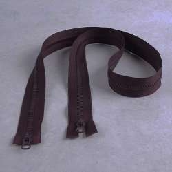 Молния тракторная М-100 Тип-5 разъемная 2 бегунка сливовая