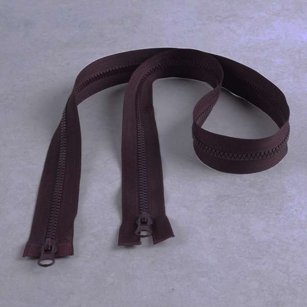 Молния тракторная М-100 Тип-5 разъемная 2 бегунка сливовая