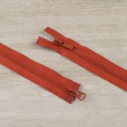 Молния тракторная М-100 Тип-8 разъемная 2 бегунка терракотовая