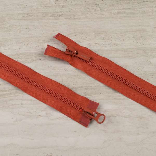 Молния тракторная М-100 Тип-8 разъемная 2 бегунка терракотовая