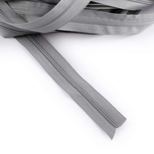 Молния рулонная спиральная Т-3 (за метр) серая светлая