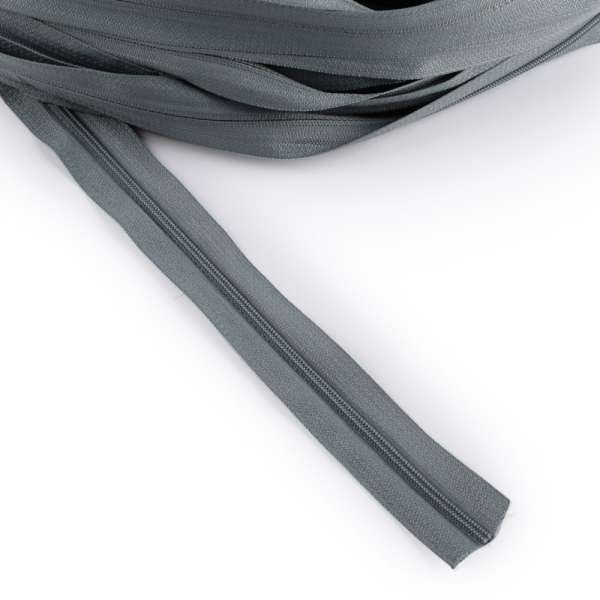 Молния рулонная спиральная Т-3 (за метр) серо-голубая