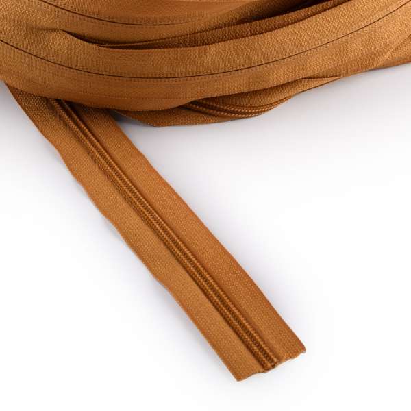 Молния рулонная спиральная Т-5 (за метр) горчичная