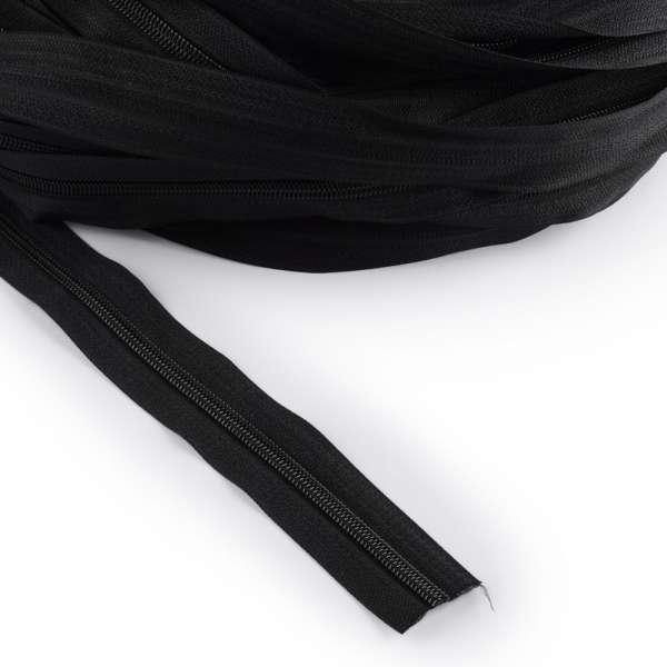 Молния рулонная спиральная Т-5 (за метр) черная