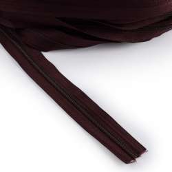 Молния рулонная спиральная Т-5 (за метр) коричнево-бордовая