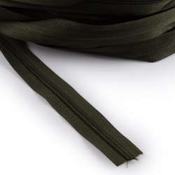 Молния рулонная спиральная Т-5 (за метр) зеленая темная