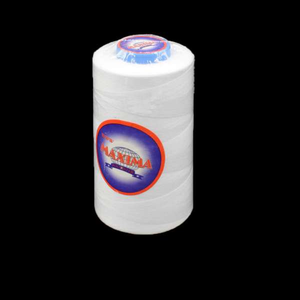 Нитка MAXIMA 5000 ярдов №120 бобина белая