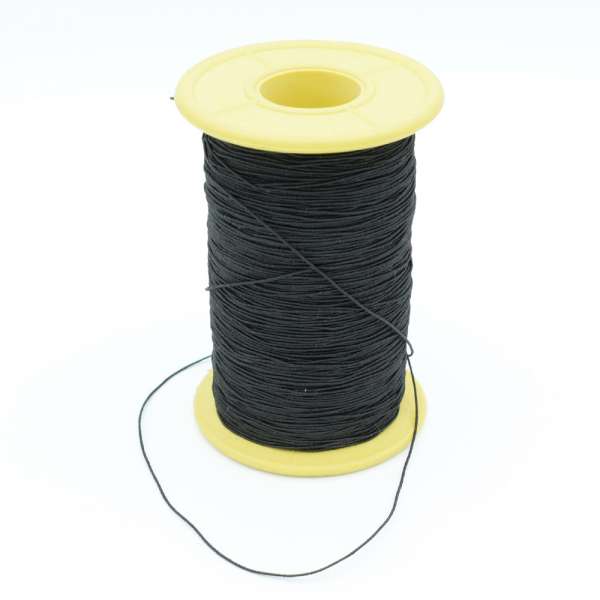 Нитка резинка черная