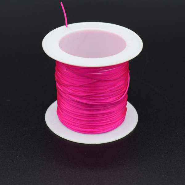 Нитка стрейч малиновая яркая