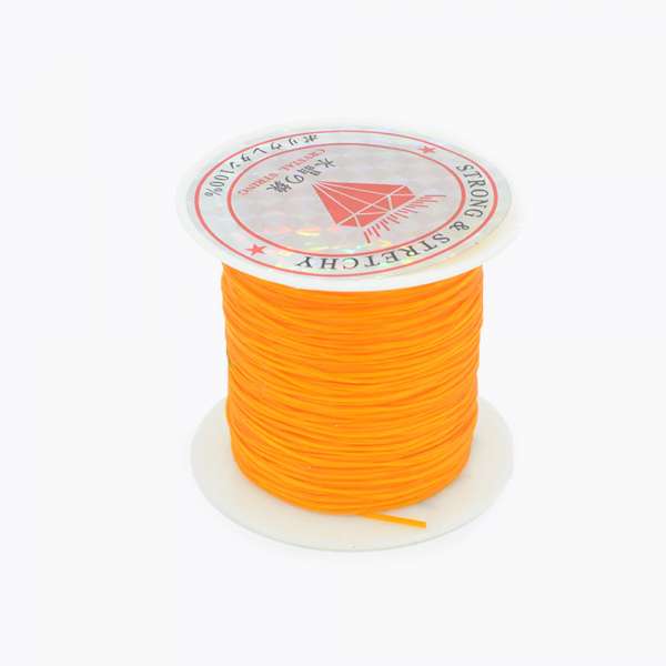 Нитка стрейч оранжевая