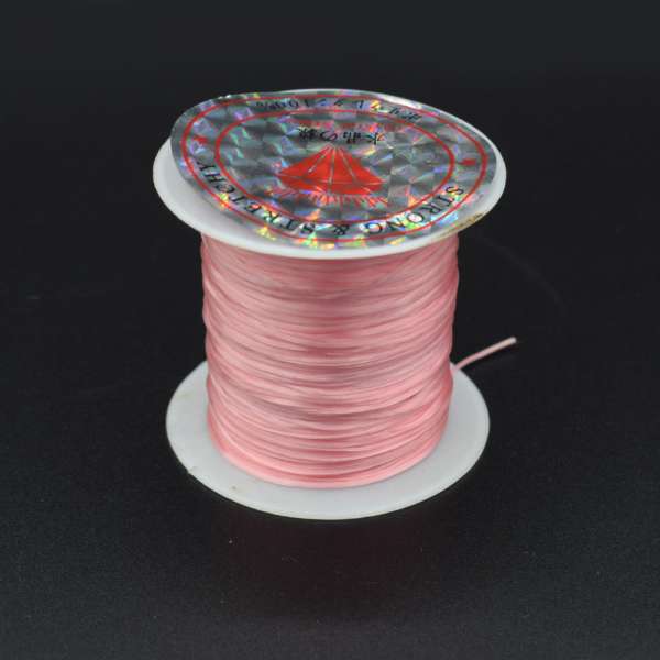 Нитка стрейч розовая