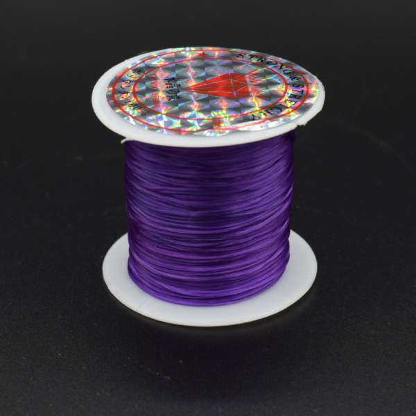 Нитка стрейч фиолетовая