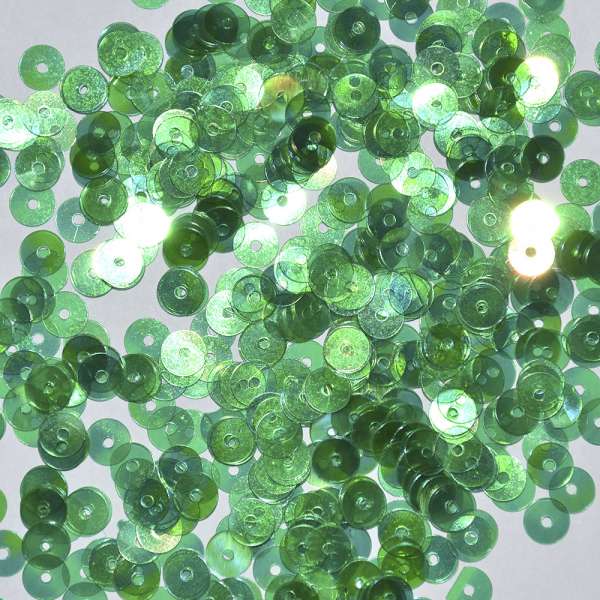 Пайетка 5мм 25 г зеленая хамелеон прозрачная