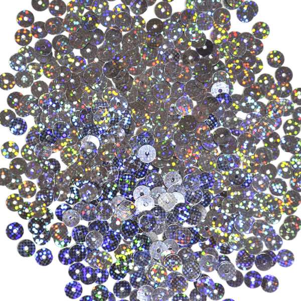 Пайетка голограмма 5мм 25г сине-стальная