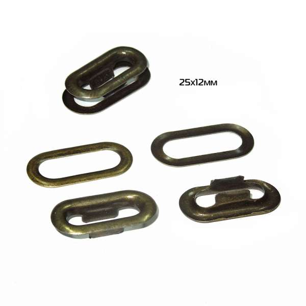 Пистоны металл 25х12мм антик