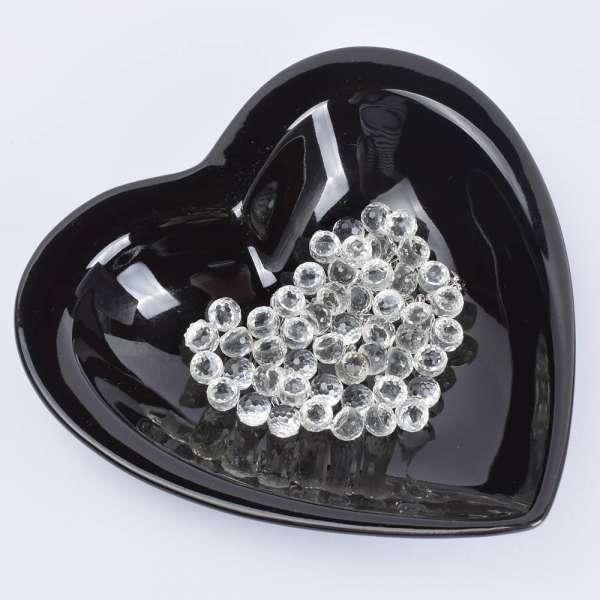 Полусфера с заклепкой 8мм (50шт/упаковка) прозрачная