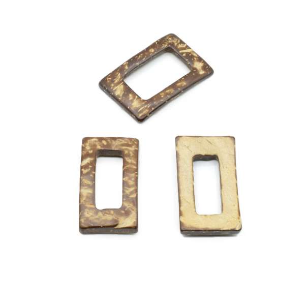 Пряжка деревянная кокос 35х23 мм внутри 22х15 мм