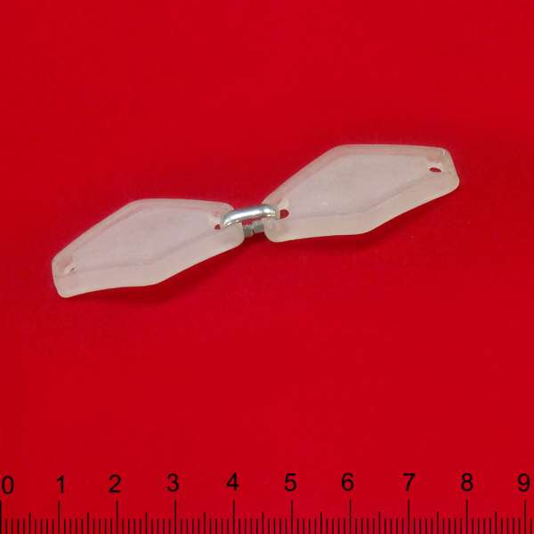 Пряжка пришивная пластик металл 80х20мм