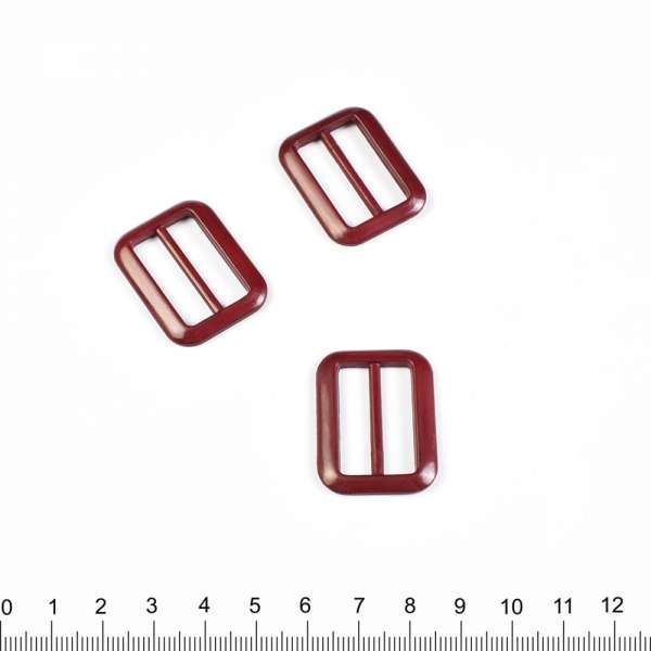 Пряжка 25мм пластик 34х24мм бордо