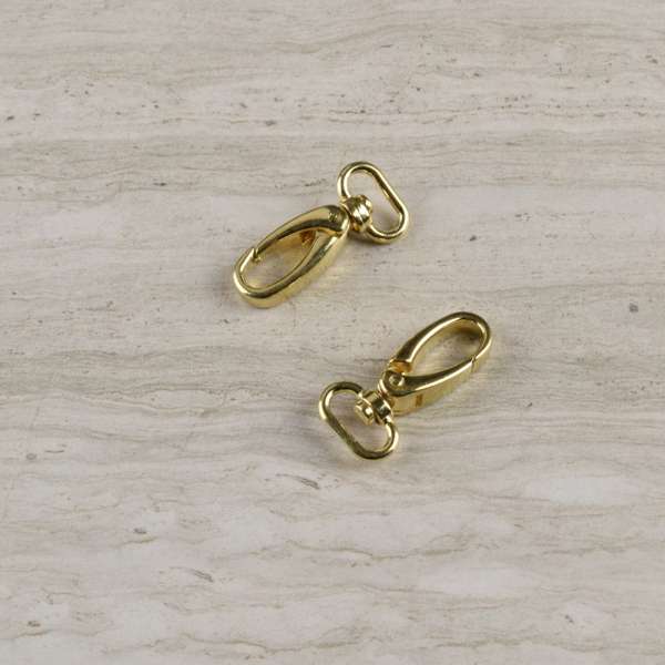 Карабин металл 15мм золото