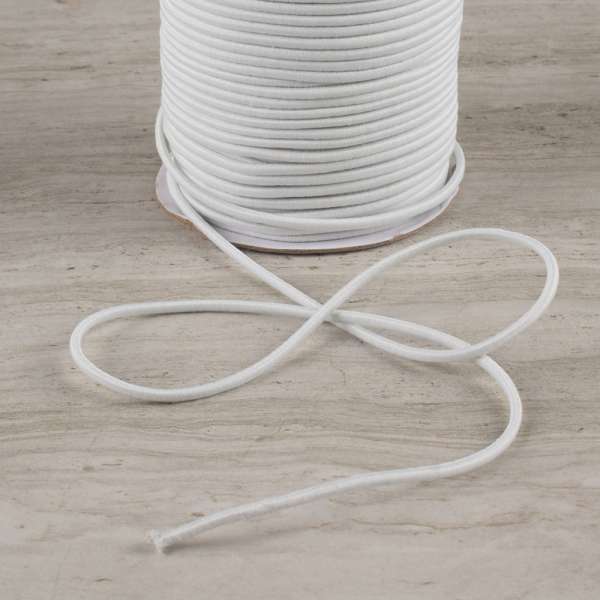 Резинка шляпная белая 3мм