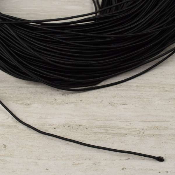 Резинка шляпная черная 2мм