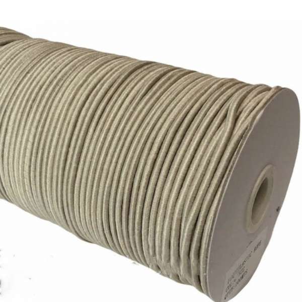 Резинка шляпная бежевая 3мм