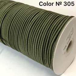 Резинка шляпная хаки 3мм