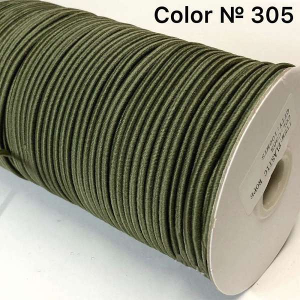 Резинка шляпная хаки 3мм