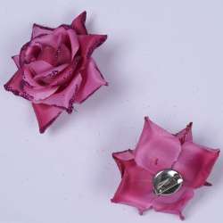 Брошь цветок малиновый 7 см