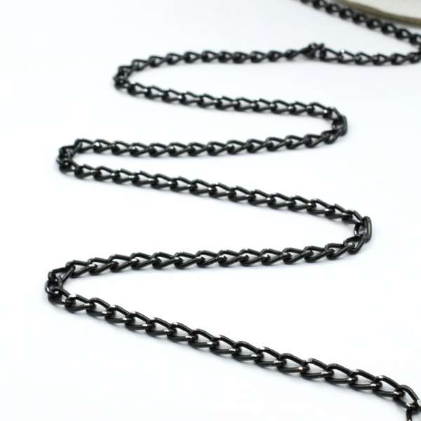 Цепочка металлическая 6х4мм черная