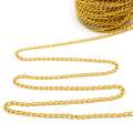 Цепочка металлическая 6х4 мм золотистая