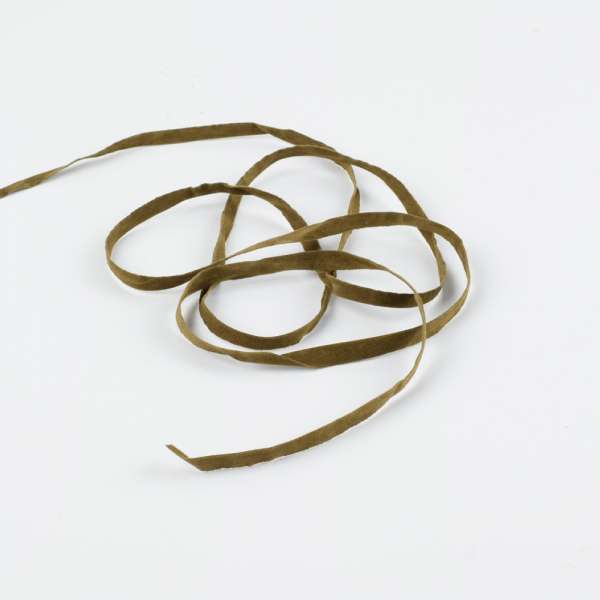 Шнур замша-флок 5 мм болотный