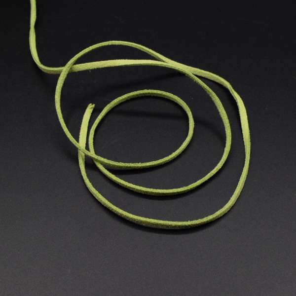 Шнур замшевый 3 мм толщина 1мм оливковый
