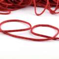 Шнур кожзам прошитый 4мм красный