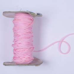 Шнур спортивный 5мм  полиэстер розовый бледный