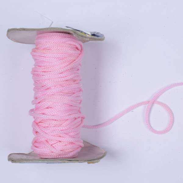 Шнур спортивный 5мм  полиэстер розовый бледный