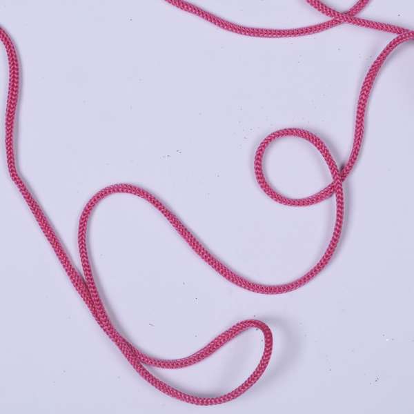 Шнур спортивный 5мм  полиэстер розовый темный