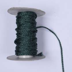 Шнур спортивный плетеный зеленый изумрудный