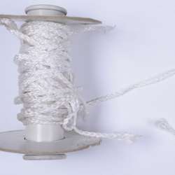 Шнур спортивный плетеный белый